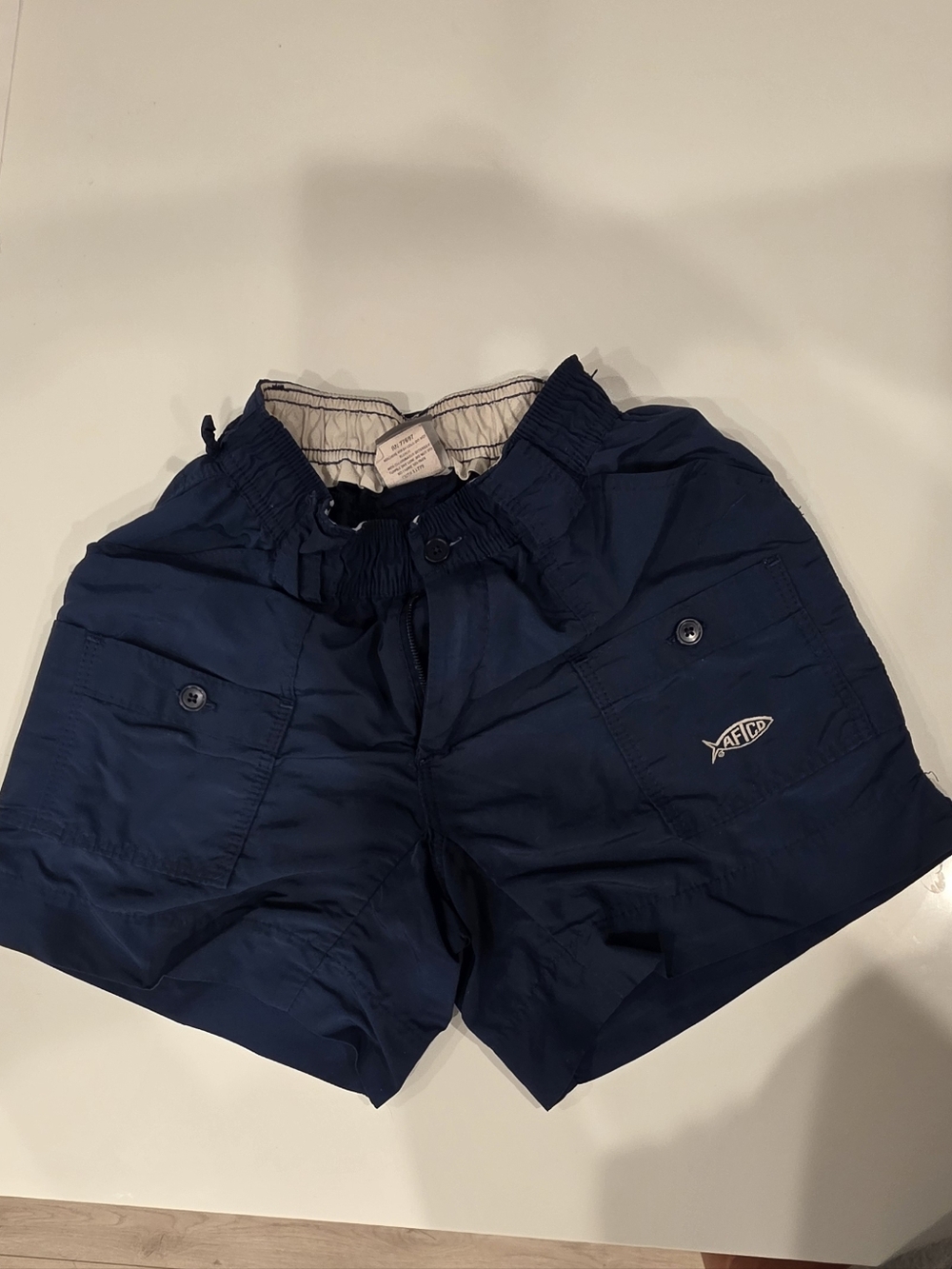 AFTCO Navy Youth Shorts